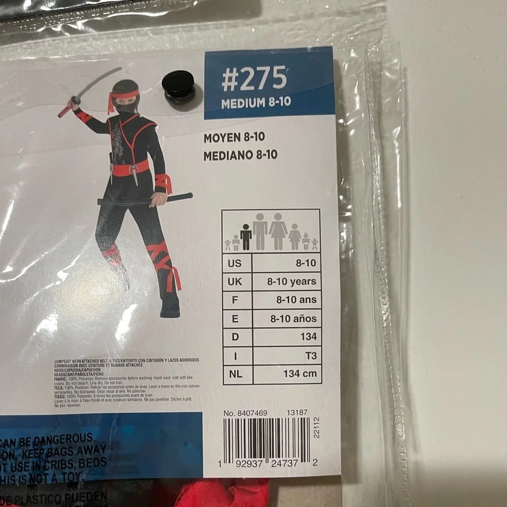 Shadow Ninja costume